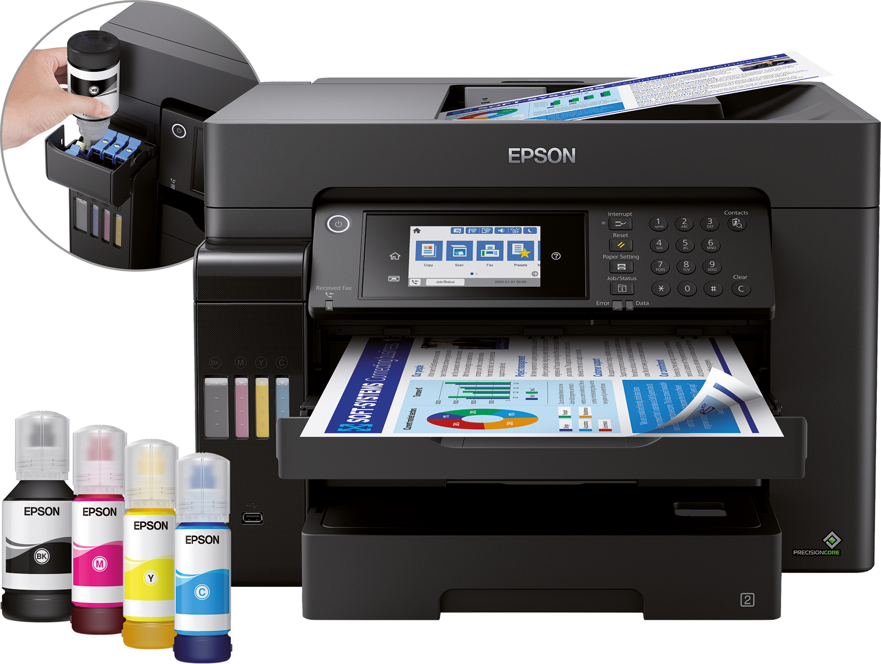 Epson EcoTank ET-16600 A3+ multifunctionele Wi-Fi-printer met inkttank en fax