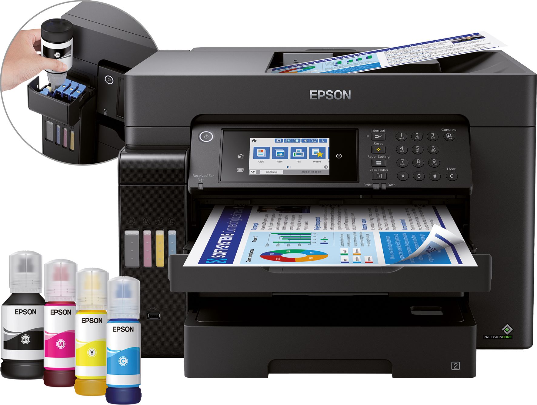 Epson EcoTank ET-16600 A3+ Multifunctionele Wi-Fi Printer met Inkttank en Fax