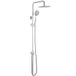 GRIFEMA G7005 Douchesysteem, Douchestang met Hoofddouche en Handdouche, Slang, Verstelbare Stang en Steun, Zonder Kraan, Chroom, Zilver
