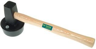 LSR Tools 30160150 plaathouder hamer rond 1.500 g, met verwisselbare rubberen opzetstuk