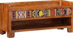 vidaXL Schoenenbank Honing Bruin Massief Acacia Hout 100x35x45 cm