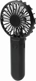 Trendoz Typhoon Mini handventilator - zwart - 8 x 17 cm - verkoeling in zomer - 3 snelheden - USB en met c-laadkabel