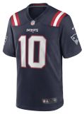 Nike Maillot de basketball NFL New England Patriots Game Jersey Drake Maye 10 L