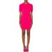 Moschino Robe en Laine Allover Logo Rose Taille : 42