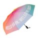 FISURA - Parapluie original rayé pour femme, petit parapluie automatique, taille de voyage, coupe-vent, 96 cm de diamètre, ouvert.