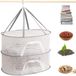 Filet de séchage extensible sans marque pour herbes et plantes avec fermetures éclair - étendoir en maille à 2 niveaux