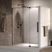 Brauer Stellar - Nisdeur - 2-Delig - Draaiend - Helder Glas - 160 x 200 cm - Omkeerbaar - incl. Glascoating - Mat Zwart