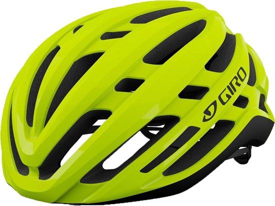 Giro Agilis Mips Race Fietshelm - Neon Geel - Zwart - Maat L (55-59 cm)