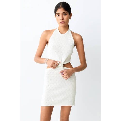 MANGO TEEN halterjurk wit