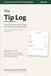 The Tip Log: Pocket Tip Tracker for Servers, Bartenders, and Tipped Workers (4 x 6, 100 Shift Pages)