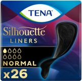 Tena Silhouette Incontinentiepads Normal Zwart - 10 pakken van 26 beschermers