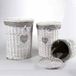 Set van 3 ronde wijnmanden, decoratie, hart, H55/47/39 cm