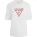 Guess Gj SS CN Boxy Iconic Tee T-shirt voor dames (1 stuk), Puur wit