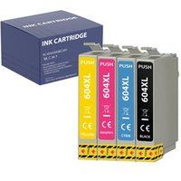 Epson Vervangende inktcartridge voor Epson 604XL compatibel Epson WorkForce WF-2910 WF2930 WF-2935 WF-2950 Expression Home XP-2200 XP-2205 XP-3200 XP-3205 XP-4200 XP-4205 - Pack 1 Zwart 1 Cyaan 1 Magenta 1 Geel