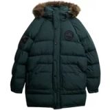 Superdry Everest Longline Gewatteerde Parka Heren M Deep Forest Green
