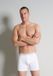 CECEBA New Classics Heren Boxer met gulp - lange pijp - 2-pack - Wit
