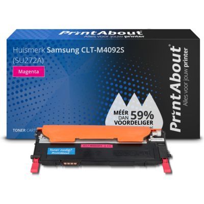 PrintAbout CLT-M4092S Toner Magenta Compatible with Samsung Printers