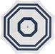 Gebro Parasol - wit/blauw - D140 cm - UV-bescherming - incl. draagtas