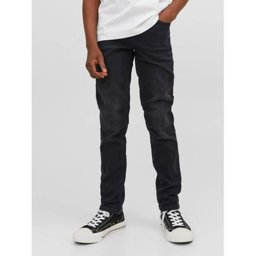 JACK & JONES JACK & JONES JUNIOR low waist slim fit jeans JJIGLENN JJORIGINAL black denim