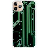 Verstevigd hoesje met sublimatie bedrukking, compatibel met Apple iPhone 11 Texture circuit geek