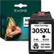 Evoke HP 305 Zwarte XL Cartouche d'imprimante | 1260 Pages | Convient pour HP DeskJet & ENVY