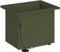 vidaXL Plantenbak met led Olijfgroen 30 x 40 x 30 cm Staal