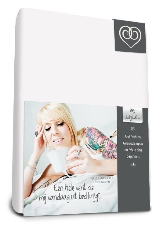 Bed-Fashion jersey topdek split hoeslaken Zwart - 140 x 210 cm - Zwart