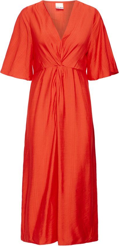 Ichi IHIMELDA DR Dames Jurk - Fiery Red