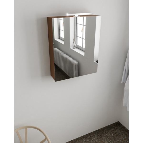 Mondiaz CUBB spiegelkast 60x70x16cm kleur rust met 1 deur NV76341708