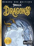 Inkalia Dragons Vol. 2: Bold and Easy Coloring Book for Adults and Teens: An Ink Tracing Fantasy Art Book | 36 Dragon Illustrations from Hatchlings to Ancients | Cozy and Humorous Scenes