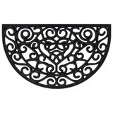 VidaXL Deurmat halfrond 45x75 cm rubber