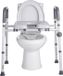 VEVOR Toiletverhoger (Verstelbare Hoogte en Breedte) met Armleuningen, Draagvermogen van 181 Kg en 4 Poten, Verhoogde Toiletzitting voor Ouderen, Senioren, Gehandicapten en Zwangere Vrouwen