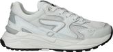 HUB Grid-w Sneakers Dames - Leren Sneaker - Wit - Maat 39