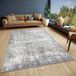 Hanse Home Abstract vintage tapijt, oosters laagpolig woonkamertapijt, vintage look, abstract loper voor slaapkamer, eetkamer, woonkamer, hal, crèmegrijs, 67 x 120 cm
