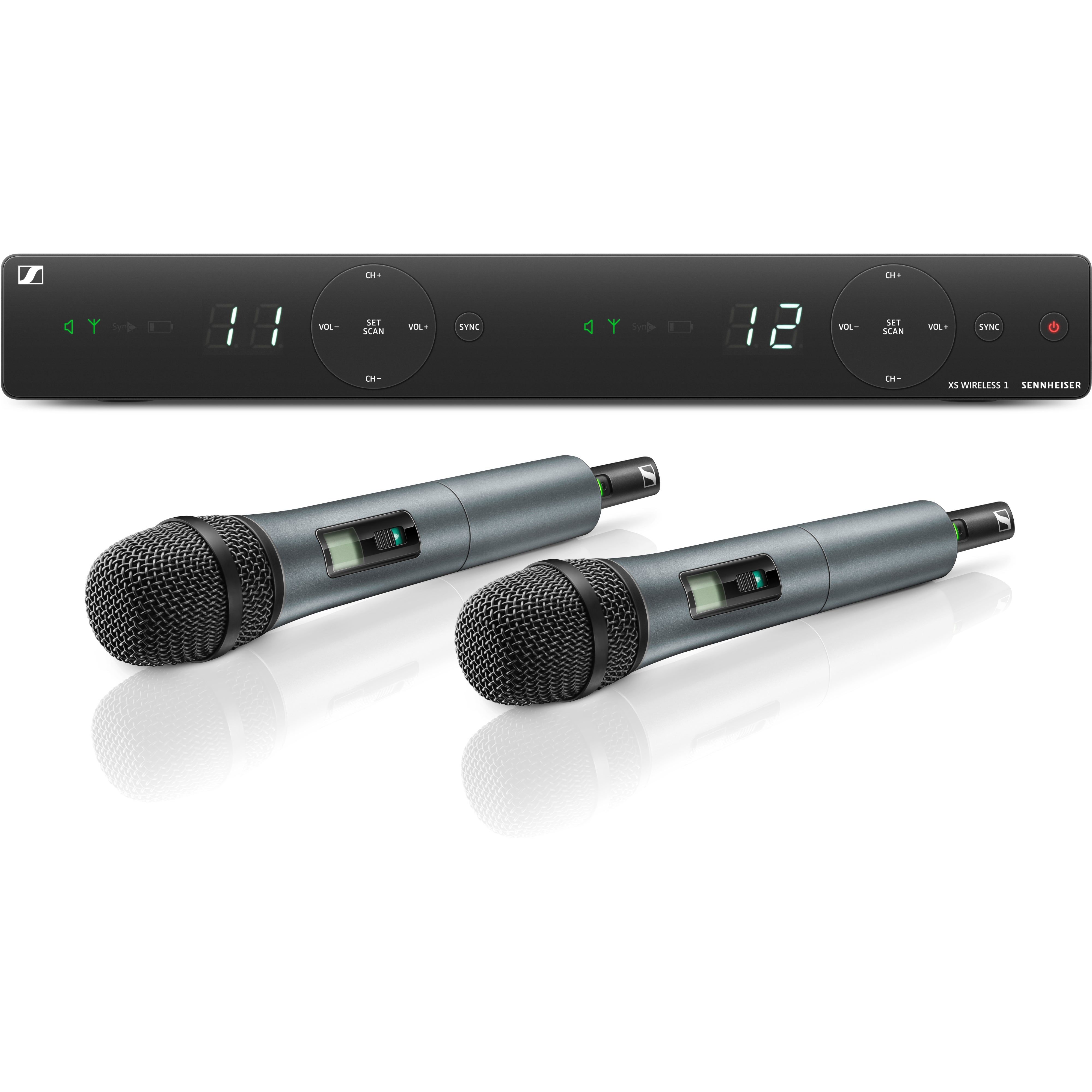 Sennheiser XSW 1-825 DUAL-GB Draadloze Handheld Microfoons (GB: 606-630 MHz)