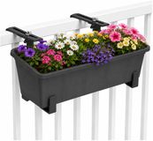 Geli Plantenbak Balcony - antraciet - 40 x 18 x 15 cm