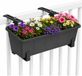 Geli Plantenbak Balcony - antraciet - 40 x 18 x 15 cm