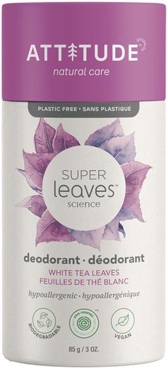 Attitude - Super Leaves deodorant - White Tea Leaves - 85 gram