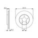 BOSCH Disque de frein (0 986 479 R56)