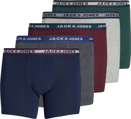 JACK&JONES PLUS JACOLIVER TRUNKS 5 PACK NOOS PLS Men's Boxers - Size EU2XL US1L