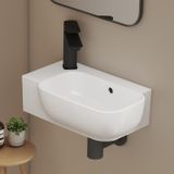 EMKE Kleine wastafel, 40 x 25 x 14 cm, wit, rechthoekig
