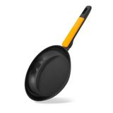 Fackelmann Soft braadpan met antiaanbaklaag, 20 cm, gesmeed aluminium, Greblon keramische coating, PFA-vrij, geschikt voor inductie, vitro, gas en oven, hittebestendige soft-touch handgreep, 1 stuk