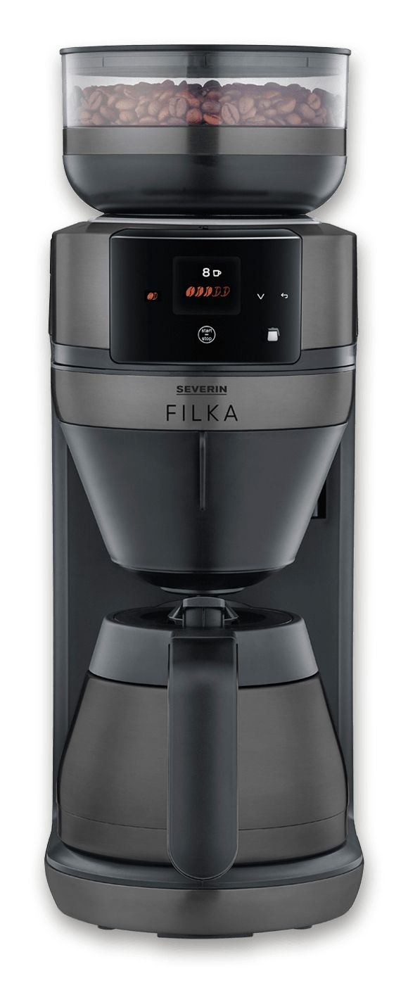 Severin KA 4855 Volledig Automatisch Filterkoffiezetapparaat - Zwart/RVS
