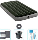 Intex Luchtbed - 1-Persoons - 99 x 191 x 25 cm - Groen