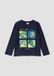 s.Oliver Kinderen T-shirt met lange mouwen en print op de voorkant - Navy
