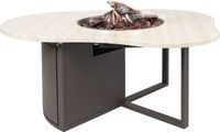 Cosiloft Novi Espresso Brown / Stone Look Vuurtafel
