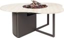Cosiloft Novi Espresso Brown / Stone Look Vuurtafel