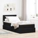 Maison Exclusive Lit de luxe avec tête de lit et espace de rangement, noir, 90 x 200 cm, revêtement en velours