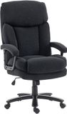 HOMCOM Heavy-Duty Office Chair-Polyester-79L x 68,5B x 117-125cm-Schwarz