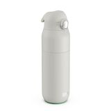 ION8 PRIMO REVIVE Geïsoleerde Waterfles 540 ml (18 oz) - Lekvrije RVS Fles, Flipdeksel, One Touch-Opening, Snelle Doorstroom, Warme en Koude Dranken, Wit